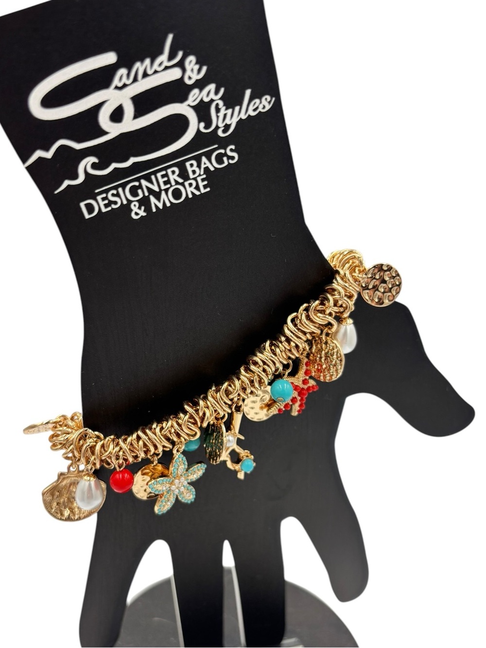 Coastal Charm Stretch Bracelet | Starfish Shell Seahorse Beach